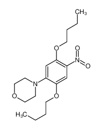 4-(2,5-Dibutoxy-4-nitrophenyl)morpholine 86-15-7