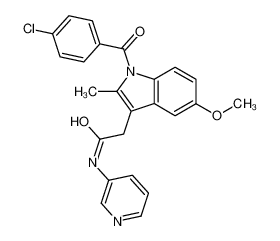 2-[1-(4-Chlorobenzoyl)-5-methoxy-2-methyl-1H-indol-3-yl]-N-(3-pyr idinyl)acetamide 261766-29-4