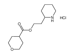 2-(2-Piperidinyl)ethyl tetrahydro-2H-pyran-4-carboxylate hydrochloride 1219948-54-5