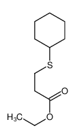 Ethyl 3-(cyclohexylsulfanyl)propanoate 66087-21-6