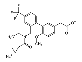 1224977-85-8 structure, C23H23F3NNaO4