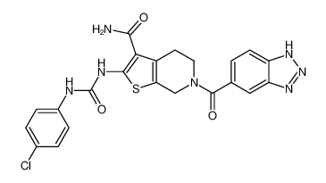 1246965-91-2 structure, C22H18ClN7O3S