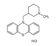 10H-Phenothiazine,10-[(1-methyl-3-piperidinyl)methyl]-, hydrochloride (1:1) 2975-36-2