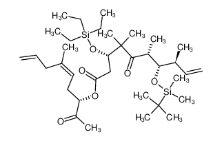 503818-21-1 (S,Z)-6-methyl-2-oxonona-5,8-dien-3-yl (3S,6R,7S,8S)-7-((tert-butyldimethylsilyl)oxy)-4,4,6,8-tetramethyl-5-oxo-3-((triethylsilyl)oxy)dec-9-enoate