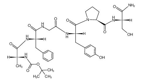 Boc-D-Ala-Phe-Gly-Tyr-Pro-Ser-NH2 100304-65-2