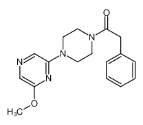 1-[4-(6-methoxypyrazin-2-yl)piperazin-1-yl]-2-phenylethanone 89007-28-3