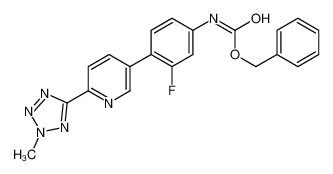 N-[3-氟-4-[6-(2-甲基-2H-四唑-5-基)-3-吡啶基]苯基]氨基甲酸苄酯