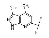 6-(difluoromethyl)-4-methyl-2H-pyrazolo[3,4-b]pyridin-3-amine 925146-05-0