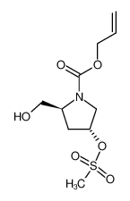 126408-15-9 (2S,4R)-1-allyloxycarbonyl-2-hydroxymethyl-4-methanesulfonyloxypyrrolidine