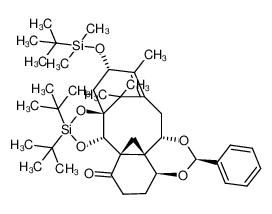 219780-48-0 (2S,3aS,3a1S,7S,8aS,11aS,11bS,14aS)-10,10-di-tert-butyl-7-((tert-butyldimethylsilyl)oxy)-6,16,16-trimethyl-2-phenyl-3a,4,7,8,14,14a-hexahydro-11aH-1,3,9,11-tetraoxa-10-sila-3a1,11b:5,8a-dimethanocyclopenta[4,5]cyclodeca[1,2,3-de]naphthalen-12(13H)-one