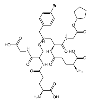 环戊基(2S)-2-氨基-5-[[(2R)-3-[(4-溴苯基)甲硫基]-1-[(2-环戊基氧基-2-氧代乙基)氨基]-1-氧代丙烷-2-基]氨基]-5-氧代戊酸酯