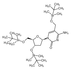 1210427-82-9 spectrum, 4-amino-1-((2R,4S,5R)-4-((tert-butyldimethylsilyl)oxy)-5-(((tert-butyldimethylsilyl)oxy)methyl)tetrahydrofuran-2-yl)-5-(((tert-butyldimethylsilyl)oxy)methyl)pyrimidin-2(1H)-one