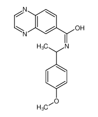 N-[1-(4-Methoxyphenyl)ethyl]-6-quinoxalinecarboxamide 603093-60-3