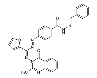 127786-20-3 structure, C28H21N7O3