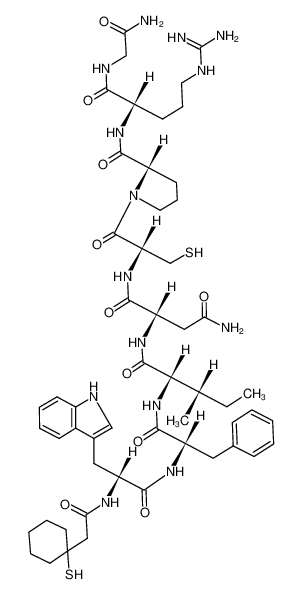 130155-44-1 structure, C54H78N14O10S2