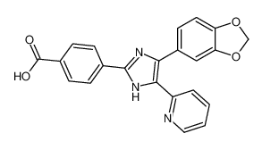 4-(4-(苯并[d][1,3]二氧代l-5-基)-5-(吡啶-2-基)-1H-咪唑-2-基)苯甲酸