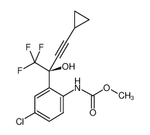 (4S)-6-氯-4-(环丙基乙炔基)-2-氧代-4-(三氟甲基)-2H-3,1-苯并恶嗪-1(4H)-羧酸甲酯