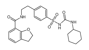 N-[[4-[2-[[(2,3-二氢苯并呋喃-7-基)羰基]氨基]乙基]苯基]磺酰基]-N'-环己基脲