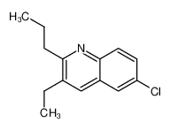 6-chloro-3-ethyl-2-propylquinoline 3299-46-5