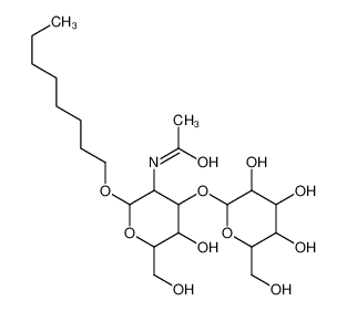 N-辛基2-乙酰氨基-2-脱氧-3-O-(beta-D-吡喃半乳糖基)-beta-D-吡喃葡萄糖苷