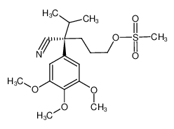 116759-58-1 (S)-α-isopropyl-α-(3-methanesulfonyloxypropyl)-3,4,5-trimethoxyphenylacetonitrile