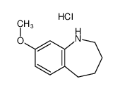 8-methoxy-2,3,4,5-tetrahydro-1H-1-benzazepine,hydrochloride 17422-43-4