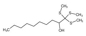 124838-34-2 structure, C13H28OS3