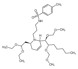 91377-21-8 spectrum, N-(3-((2S,6R)-2-(2,2-diethoxyethyl)-6-((5R,6S)-6-pentyl-2,4,7,9-tetraoxadecan-5-yl)-3,6-dihydropyridin-1(2H)-yl)propyl)-4-methylbenzenesulfonamide