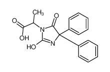 2-(2,5-dioxo-4,4-diphenylimidazolidin-1-yl)propanoic acid 58989-54-1