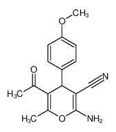 5-ACETYL-2-AMINO-4-(4-METHOXYPHENYL)-6-METHYL-4H-PYRAN-3-CARBONITRILE 105263-07-8