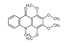 1,2,3,4-tetramethoxy-10-methylacridin-9-one 517-73-7