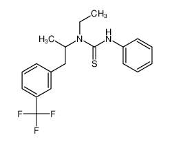 1-ethyl-3-phenyl-1-[1-[3-(trifluoromethyl)phenyl]propan-2-yl]thiourea