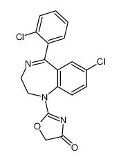 2-[7-chloro-5-(2-chlorophenyl)-2,3-dihydro-1,4-benzodiazepin-1-yl]-1,3-oxazol-4-one 76053-16-2