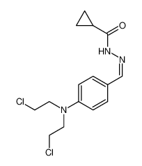 N-[(Z)-[4-[bis(2-chloroethyl)amino]phenyl]methylideneamino]cyclopropanecarboxamide 92651-25-7