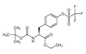 (S)-α-tert-butoxycarbonylamino-4-[[(trifluoromethyl)sulfonyl]oxy]benzenepropionic acid ethyl ester