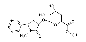 trans-3'-Hydroxy Cotinine-O-(4-deoxy-4,5-didehydro)-β-D-glucuronide Methyl Ester 1217540-34-5