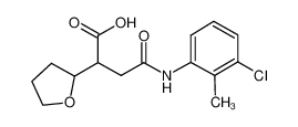 N-(3-CHLORO-2-METHYL-PHENYL)-2-(TETRAHYDRO-FURAN-2-YL)-SUCCINAMIC ACID 330466-14-3