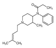 N-[3-methyl-1-(4-methylpent-3-enyl)piperidin-4-yl]-N-phenylpropanamide 153781-53-4