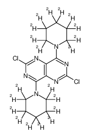 1189450-21-2 structure, C16Cl2D20N6