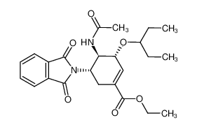 1041262-68-3 spectrum, ethyl (3R,4R,5S)-5-(1,3-dioxoisoindolin-2-yl)-3-(pentan-3-yloxy)-4-(acetamido)cyclohex-1-enecarboxylate