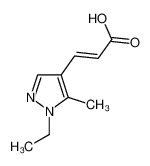 (2E)-3-(1-Ethyl-5-methyl-1H-pyrazol-4-yl)-acrylic acid 512809-25-5