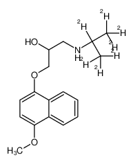 1-(1,1,1,2,3,3,3-heptadeuteriopropan-2-ylamino)-3-(4-methoxynaphthalen-1-yl)oxypropan-2-ol 1189868-02-7