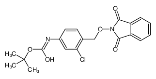 2-Methyl-2-propanyl (3-chloro-4-{[(1,3-dioxo-1,3-dihydro-2H-isoin dol-2-yl)oxy]methyl}phenyl)carbamate 445219-57-8