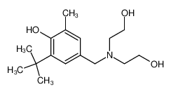 2-Methyl-6-tert.-butyl-4-<N,N-di-(2-hydroxy-aethyl)-aminomethyl>-phenol 57541-54-5