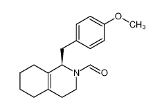 (R)-2-Formyl-1-<(4-methoxyphenyl)methyl>-1,2,3,4,5,6,7,8-octahydroispquinoline 51773-23-0