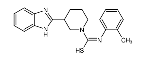 3-(1H-Benzimidazol-2-yl)-N-(2-methylphenyl)-1-piperidinecarbimido thioic acid 606089-85-4