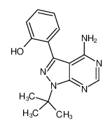 2-[4-Amino-1-(2-methyl-2-propanyl)-1H-pyrazolo[3,4-d]pyrimidin-3- yl]phenol 1027572-46-8