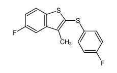 820975-38-0 structure, C15H10F2S2