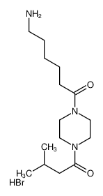 6-amino-1-[4-(3-methylbutanoyl)piperazin-1-yl]hexan-1-one,hydrobromide 644961-61-5