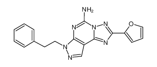 2-(2-呋喃基)-7-(2-苯基乙基)-7H-吡唑并[4,3-e][1,2,4]噻唑并[1,5-c]嘧啶-5-胺